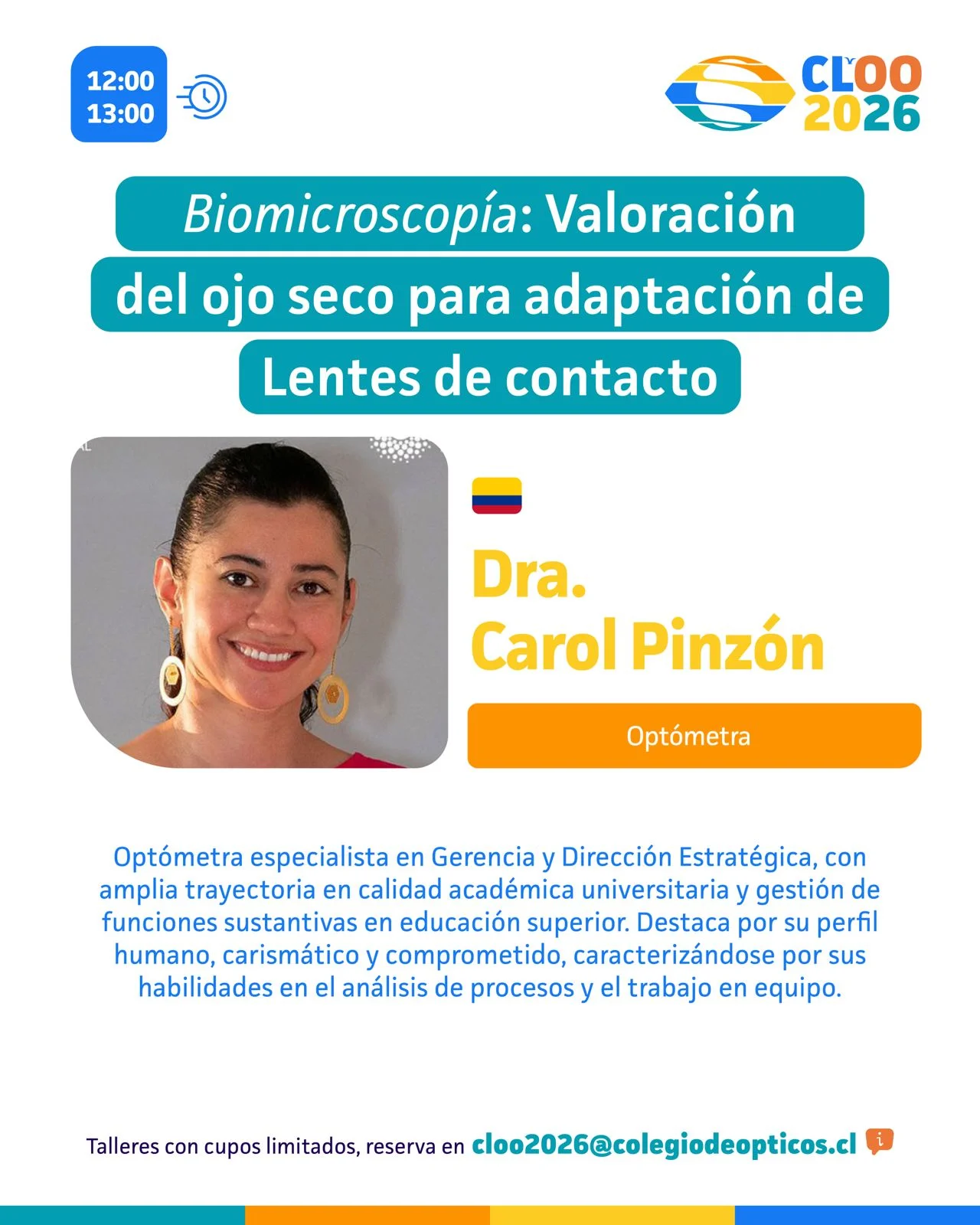 Afiche Taller Dra. Carol Pinzón