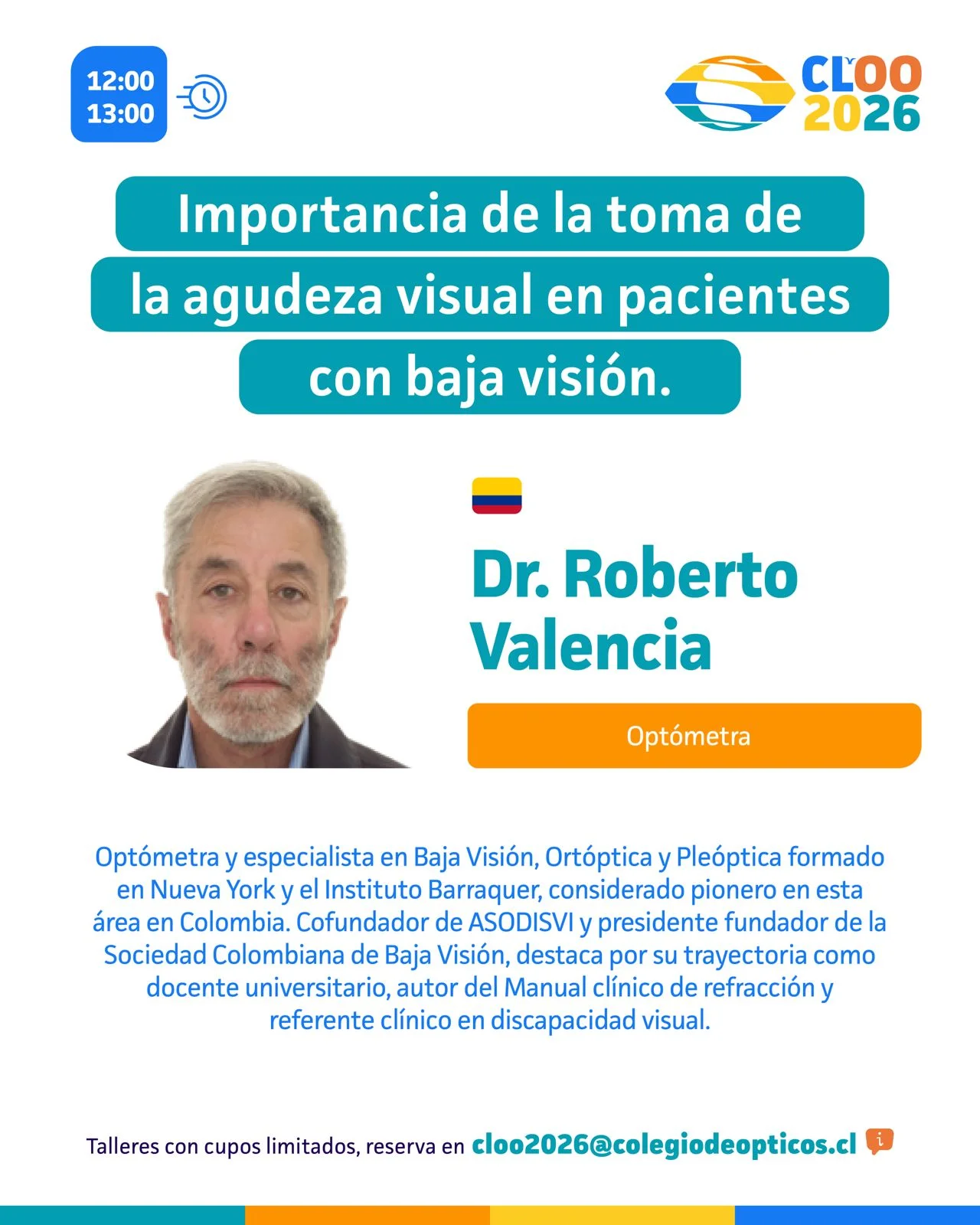 Afiche Taller Dr. Roberto Valencia