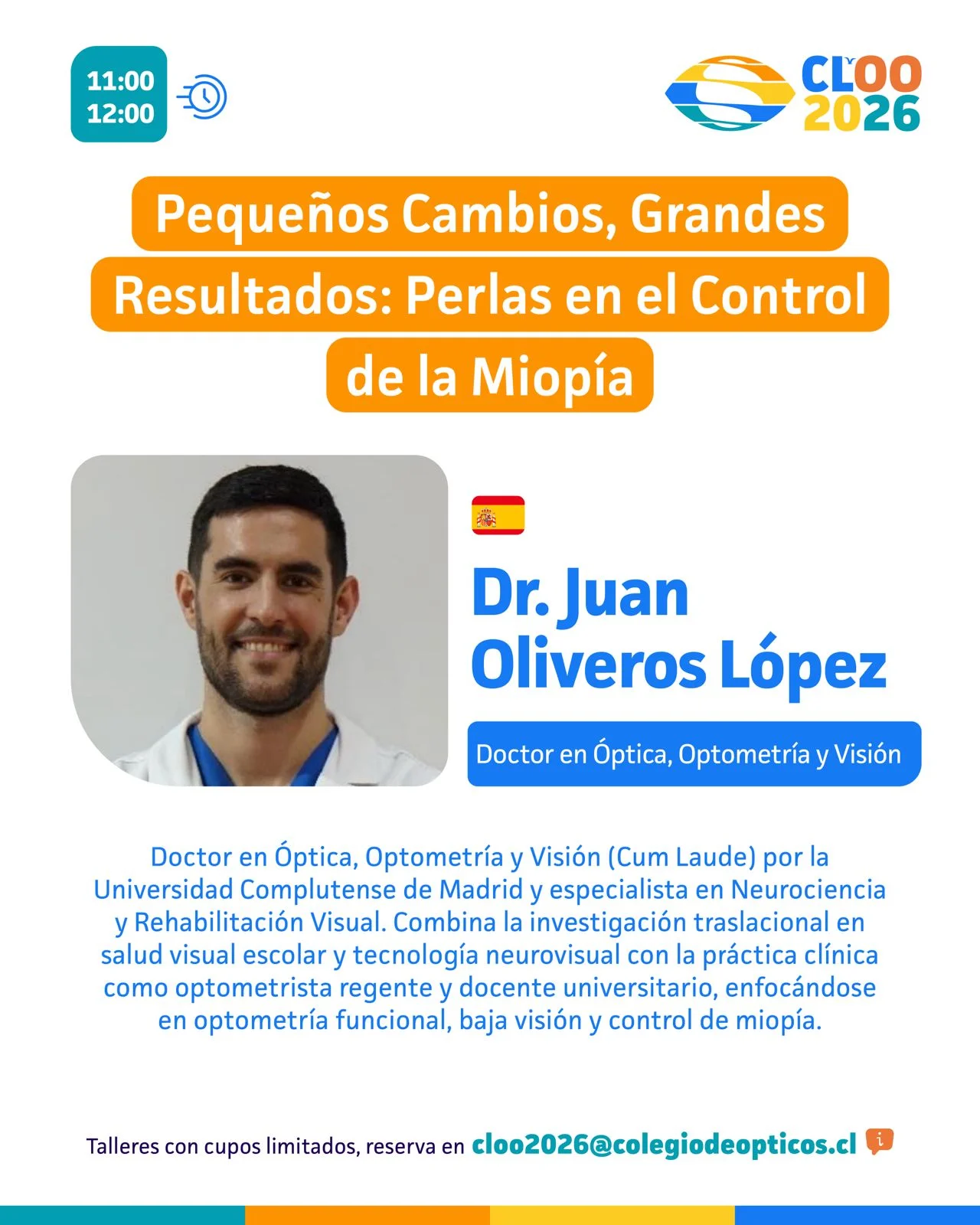 Afiche Taller Dr. Juan Oliveros López