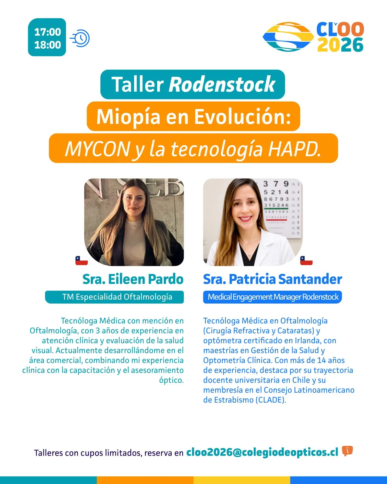 Afiche Taller Sra. Eileen Pardo y Sra. Patricia Santander